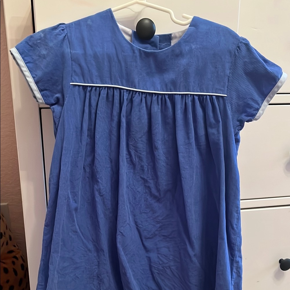 Blue Short Sleeve Dress
